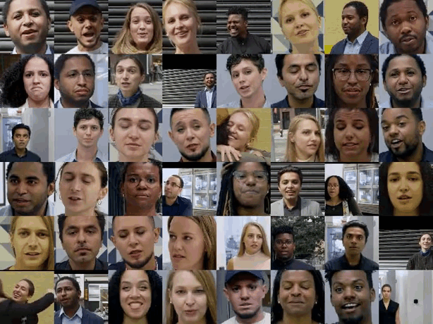 Demo of MakeItTalk speaking animation with various faces.