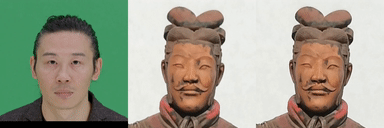 Example of human portrait animation generated by LivePortrait.