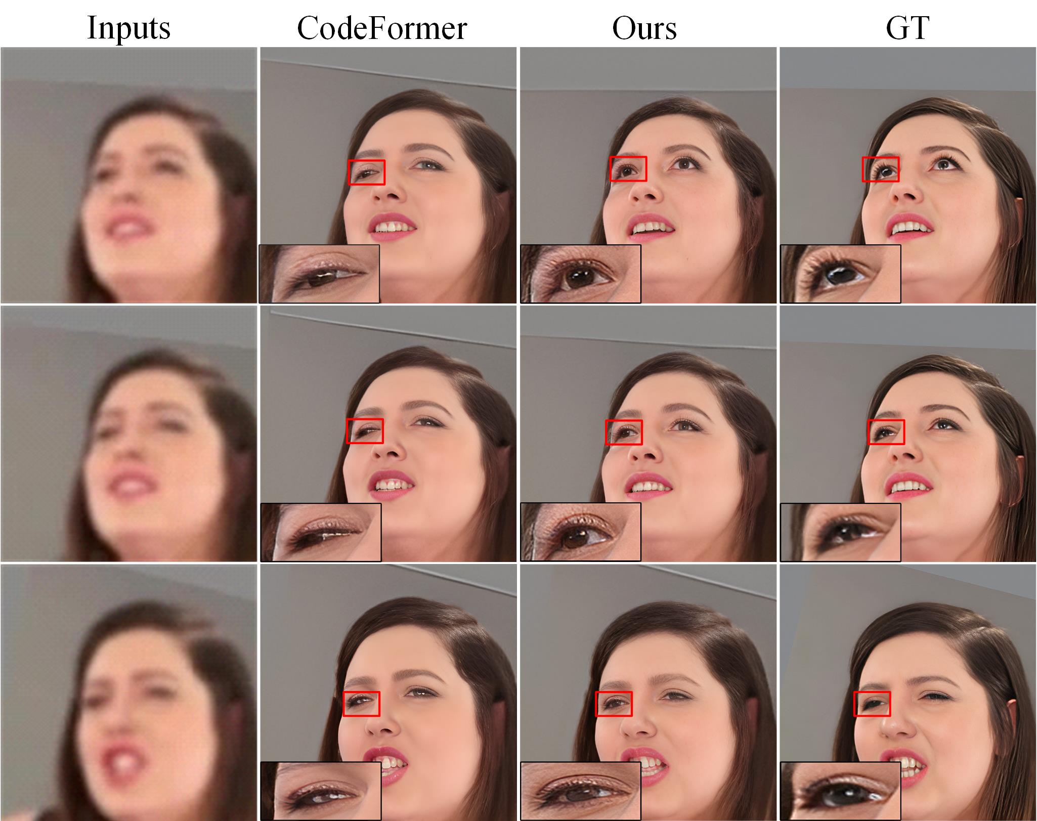 Qualitative comparison between different high-resolution enhancement methods.