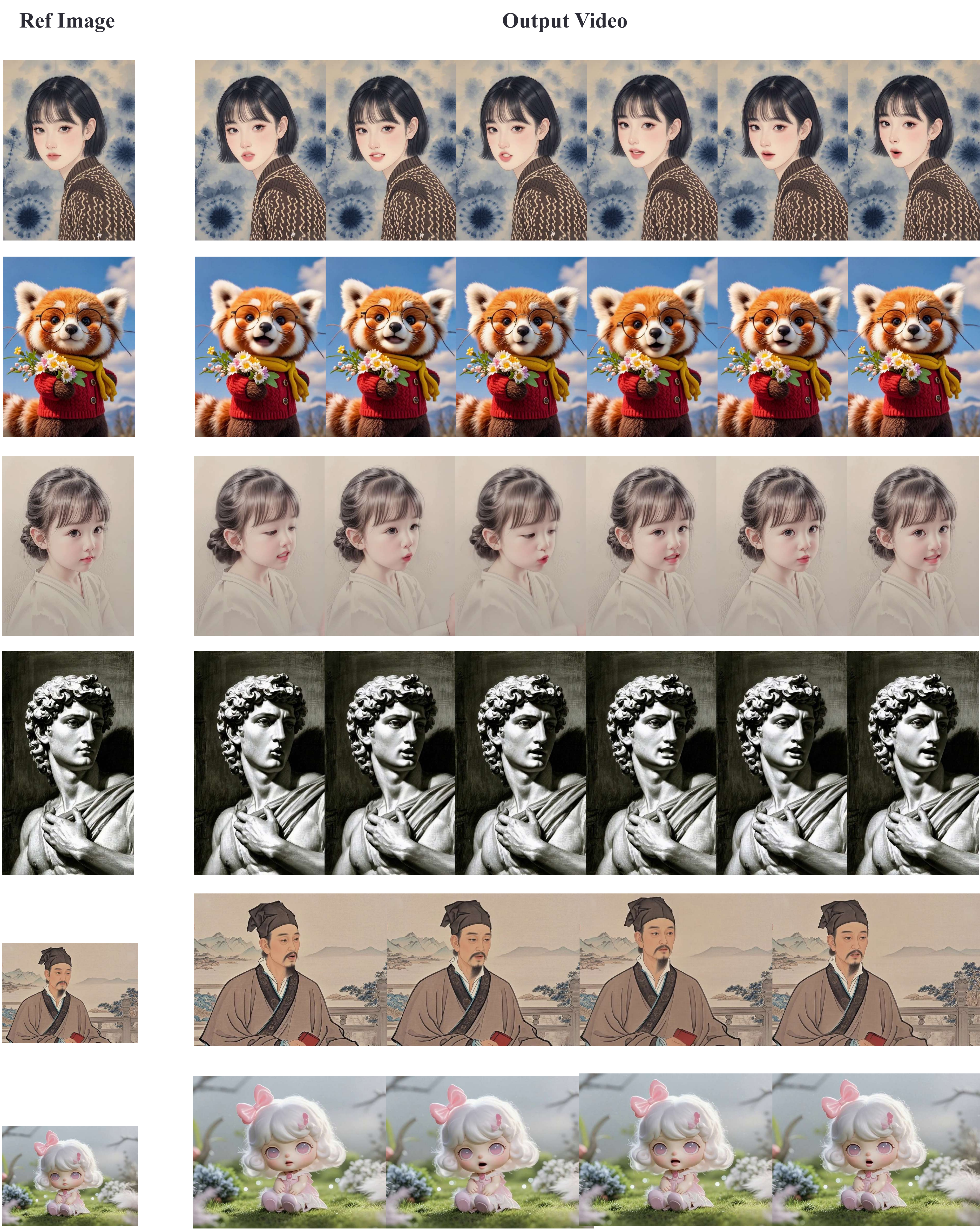 More visualizations on diverse character styles