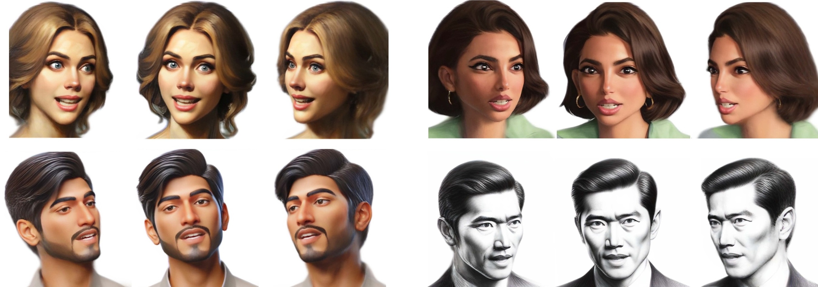 Results on artistic-style images. See our videos for animated results with audio.