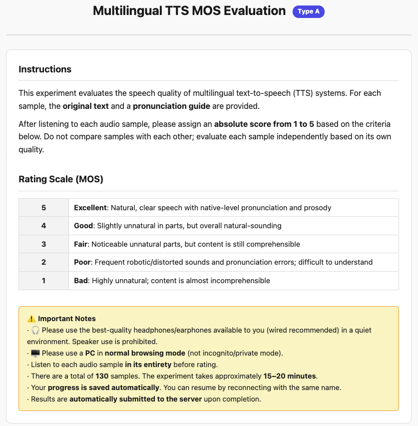 (a) Instructions provided to the participants.