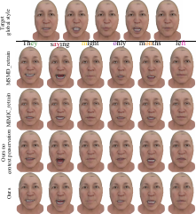 Generation for the different baselines with a desired angry target style sequence while the audio intent is mostly neutral.